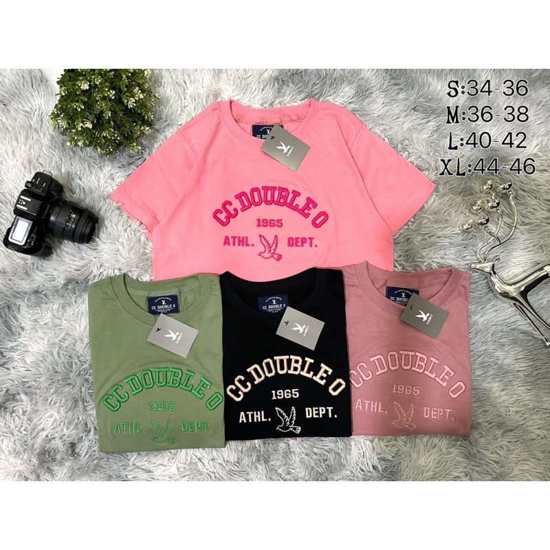 เสื้อยืดแขนสั้น S-4XLงานปักป้ายห้อยผ้าคอตตอน