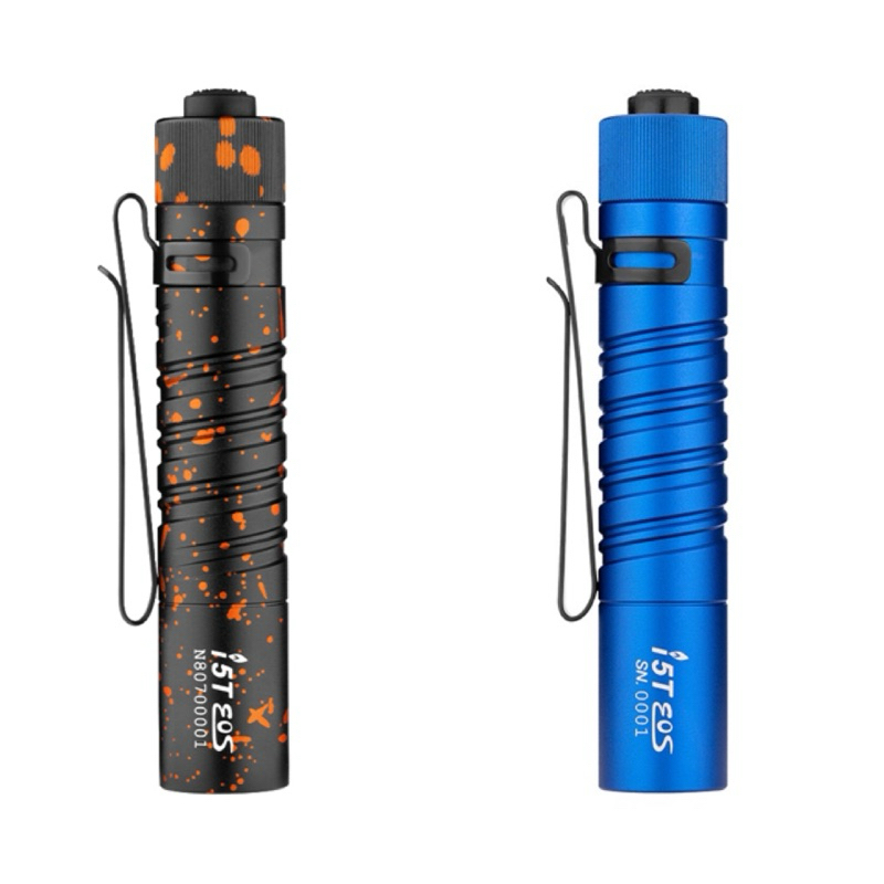 Olight I5T EOS ไฟฉาย LED ขนาดกะทัดรัด - 300 ลูเมน - รวม 1 x AA - สีฟ้า (รุ่นจำกัด)