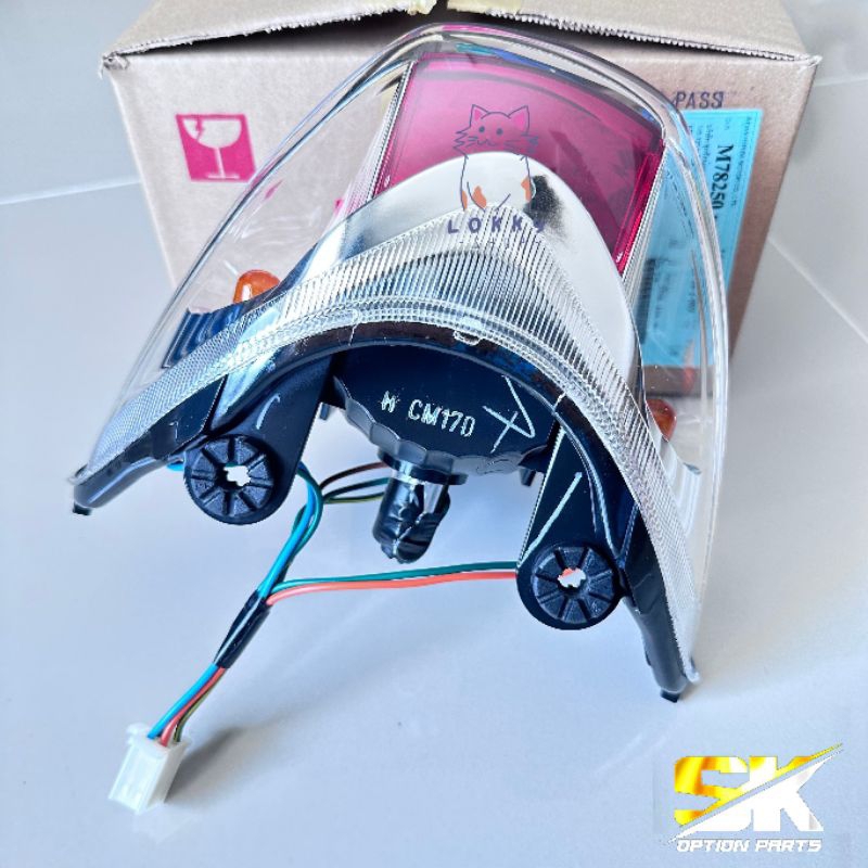 ไฟท้าย ชุดไฟท้ายWave125S-R Sหัวเถิก Rหน้าแหลม ตรงรุ่น ของแท้เบิกศูนย์HONDA100% รับประกันสินค้า