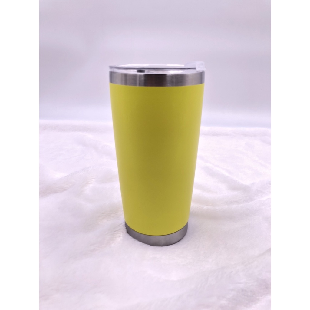 {พร้อมส่ง} แก้วมาใหม่ขนาด 20ออนซ์ งานขอบเหล็ก สีด้าน เก็บความเย็นได้ดี หนา วัสดุเเข็งเเรง พร้อมฝาพลาสติก - รูปที่ 4