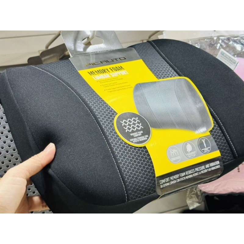 หมอนเสริม รองนั่งเบาะ รถยนต์ car seat cushion พนักพิงหลัง แก้ปวดหลัง ของแท้ picauto usa car memory f