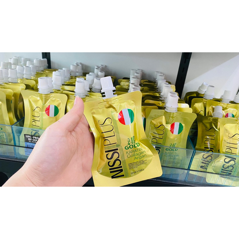 (โปร2แถม1)Nissi plus rich keratin collagen argan 60ml นิซซี่ พลัส ริช คอลลาเจน อาแกน ทรีทเม้นท์บํารุงผม