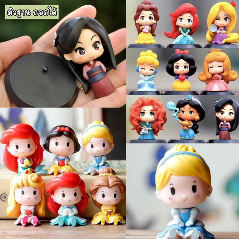 LIVE พร้อมส่งใน โมเดลเจ้าหญิง Princess ฟิกเกอร์ 6-6.5cm. โมเดล เจ้าหญิง ตั้งโต๊ะ ประดับหน้ารถ ตั้งหน้ารถ งานสวย น่ารัก