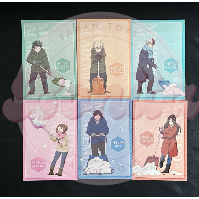 พร้อมส่งจากไทย โปสการ์ด my hero academia จาก animate