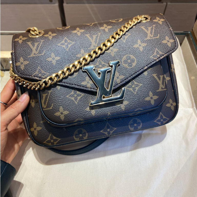 Louis Vuitton/LV PASSY/กระเป๋าสะพาย/กระเป๋าสะพาย/ของแท้ 100%