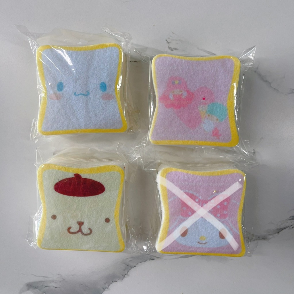 ฟองน้ำล้างจาน 4ก้อน/เซ็ต ขายยกเซ็ต sanrio