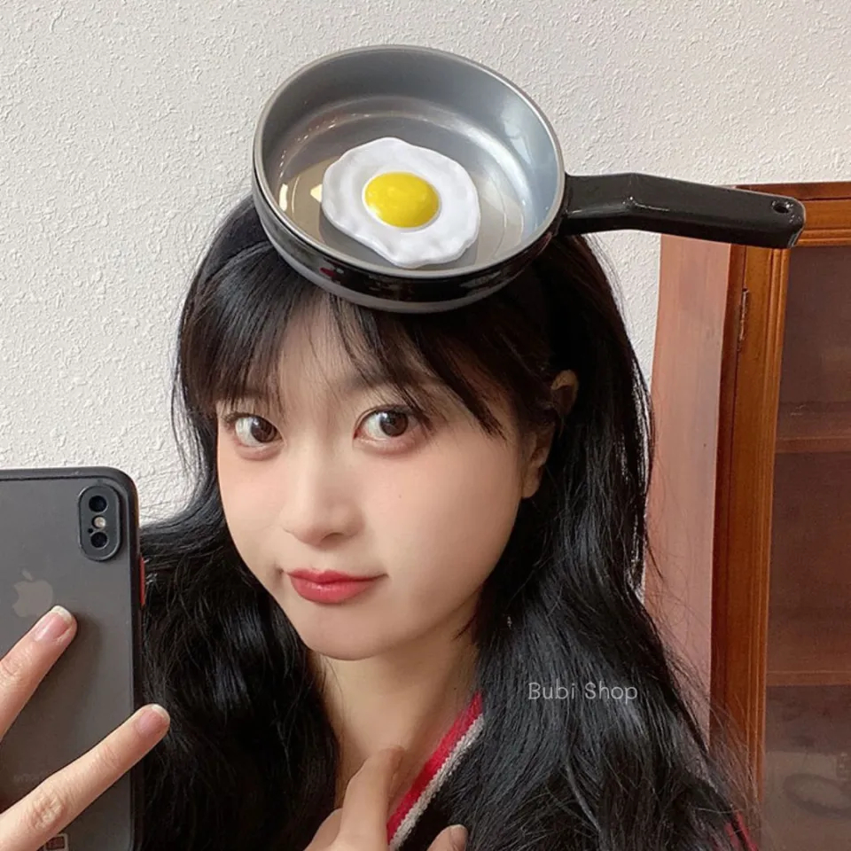 ที่คาดผมกระทะรูปไข่ดาวน่ารัก
