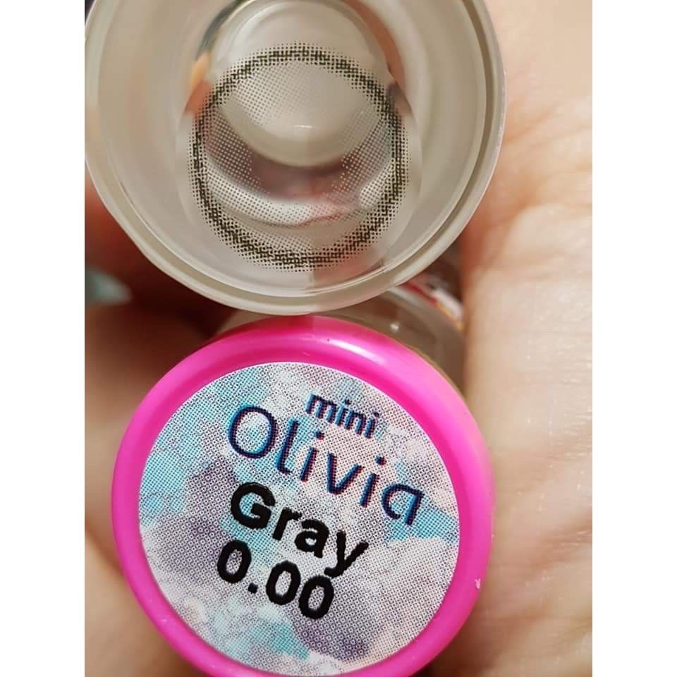 คอนแทคเลนส์ Mini Olivia Brown / Light Brown / Gray (Kitty Kawaii) ขนาดมินิ 🌷 ลายฮิต ขายดีมาก [ค่าสายตา-400 ถึง -1000] - รูปที่ 5