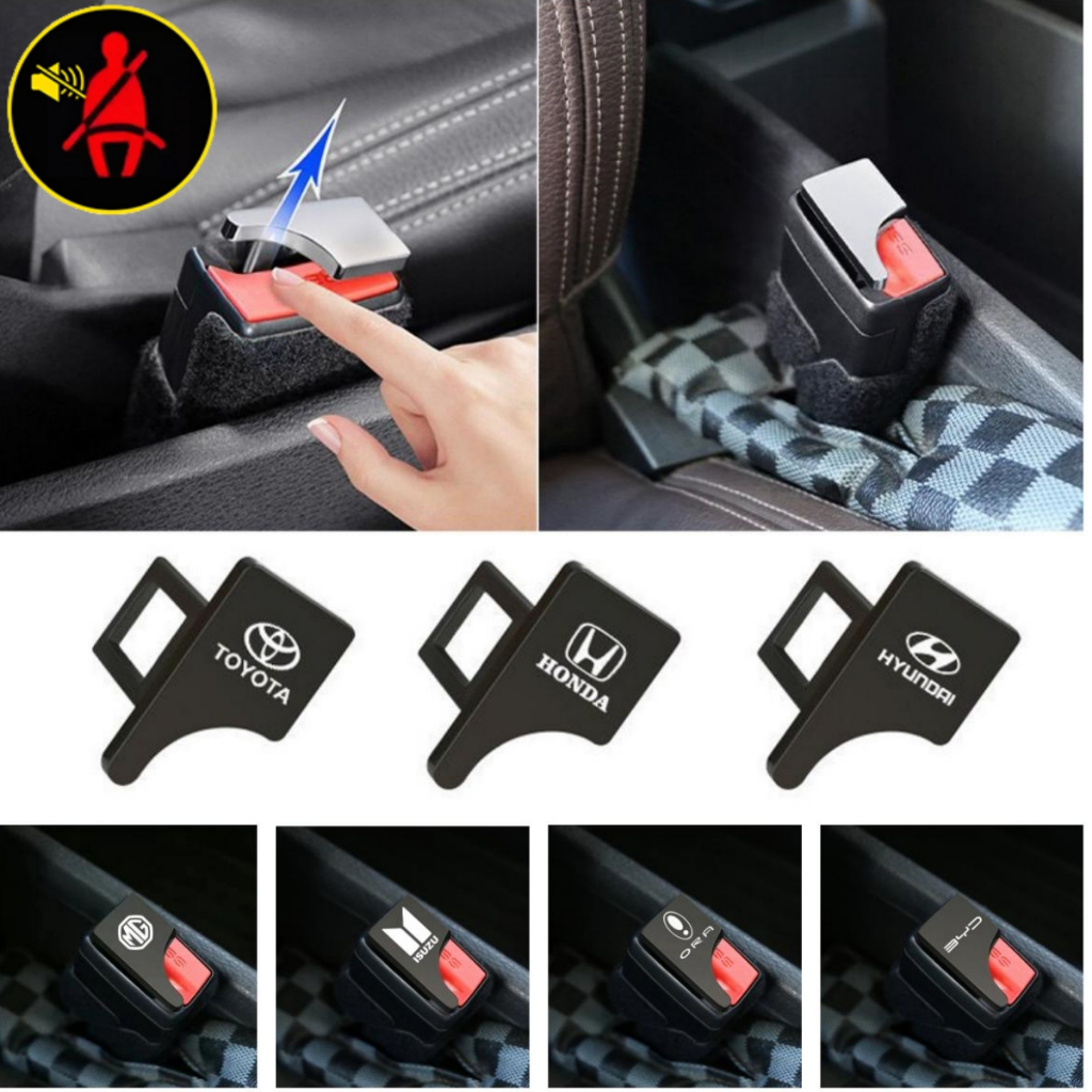 เข็มขัดนิรภัยเข็มขัดหัวเข็มขัดคลิป Universal Auto Hidden Seatbelt Buckles แจ้งเตือน Silencer อุปกรณ์เสริมการตกแต่งภายใน