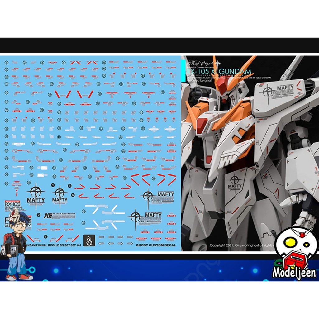 (Ghost Decal) Water Decal 056 HG1/144 Xi Gundam