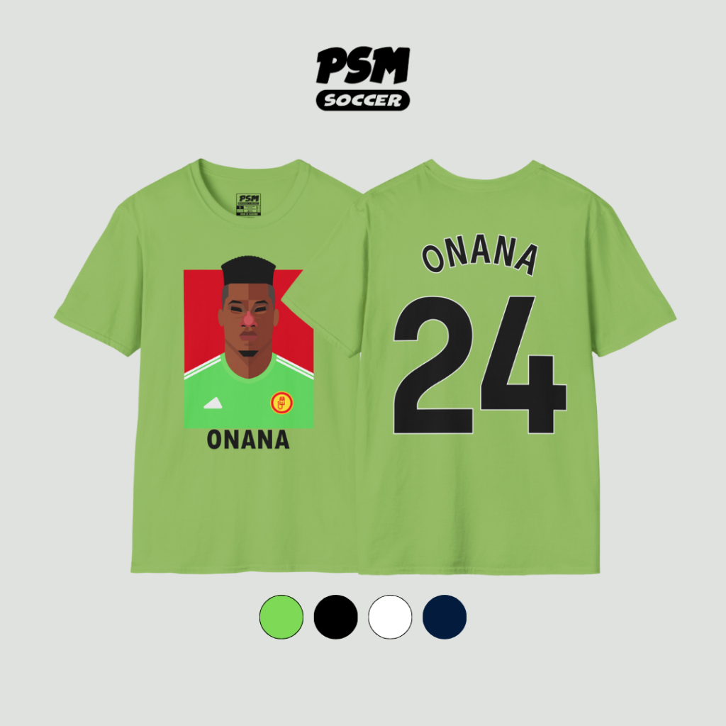 PSM เสื้อยืดลายนักฟุตบอล André Onana ฤดูกาล 2023/24