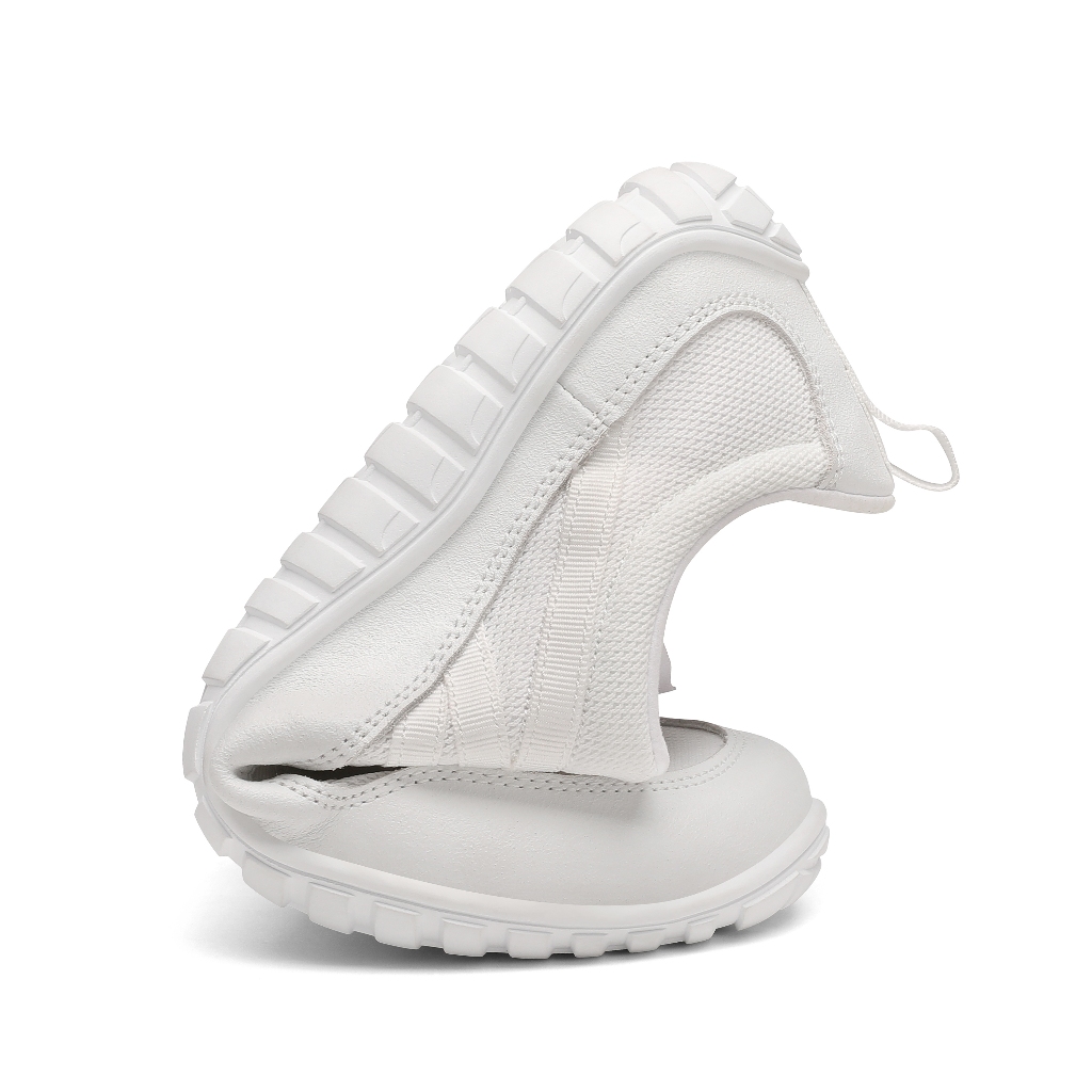 รองเท้า Saguaro Forestep หน้ากว้าง แบบลำลอง สไตล์มินิมอล barefoot shoes สีขาว