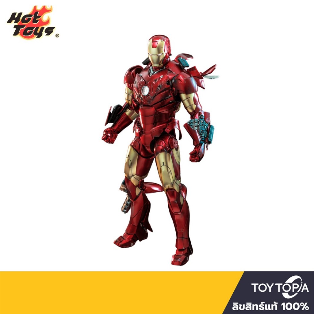 พร้อมส่ง+โค้ดส่วนลด Hot Toys (MMS664D48) - Iron Man Mark 3 (2.0): Iron Man 1/6 scale (ลิขสิทธิ์แท้)