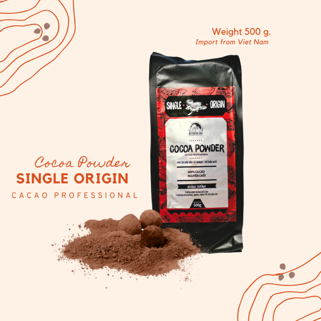 Single Origin 100% Cocoa Powder - Cacao Professional (โกโก้นำเข้าจากเวียดนาม)