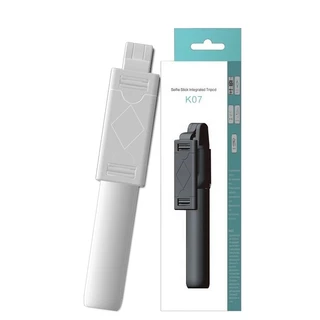 UDelectronic ไม้เซลฟี่ ไม้เซลฟี่บลูทูธ K07 พร้อมรีโมท ยืดหดได้ ขาตั้งกล้องมือถือแบบพกพา น้ำหนักเบา