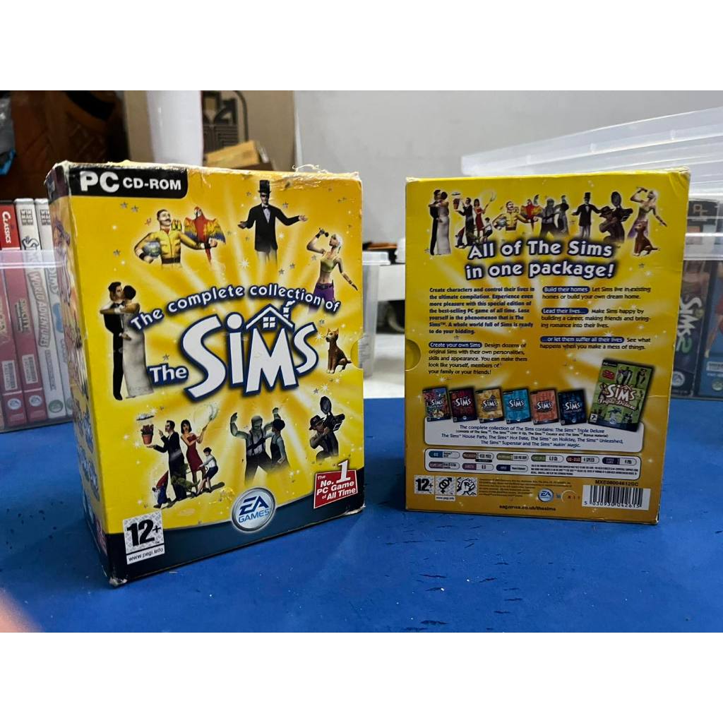 แผ่นเกมแท้  The sims 1 Comples Collationกล่องแท้จาก EA