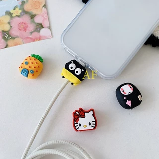 【ส่งจากไทย 150ลาย】Cable Bite ที่กันสายหัก ลายการ์ตูน cable protector สำหรับ สายชาร์จ สำหรับiP/Type-C