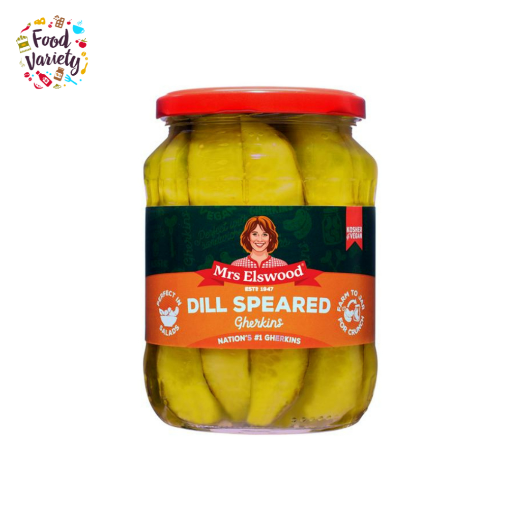 [BestBefore-30Nov2025] Mrs Elswood Dill Speared Gherkins 670g