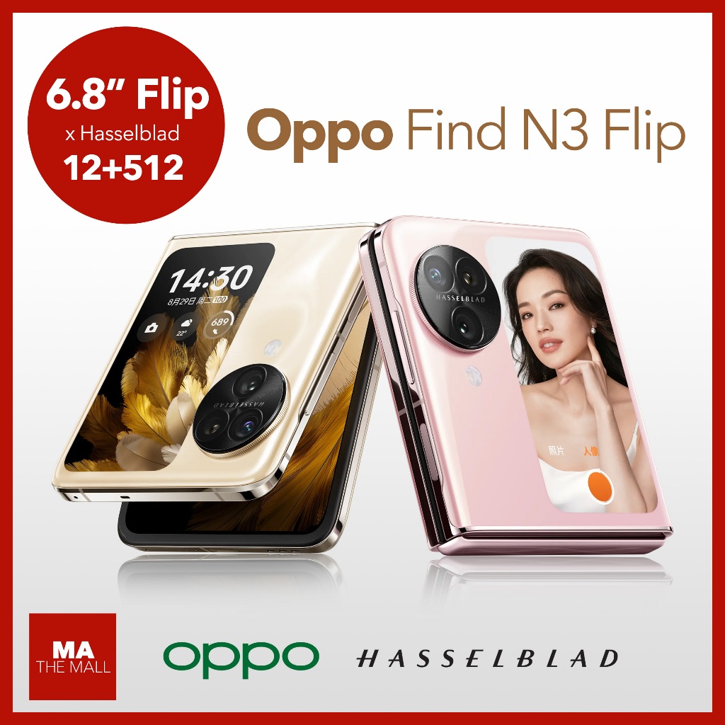 Oppo Find N3 Flip 512GB x Hasselblad Flagship 5G Flip Phone