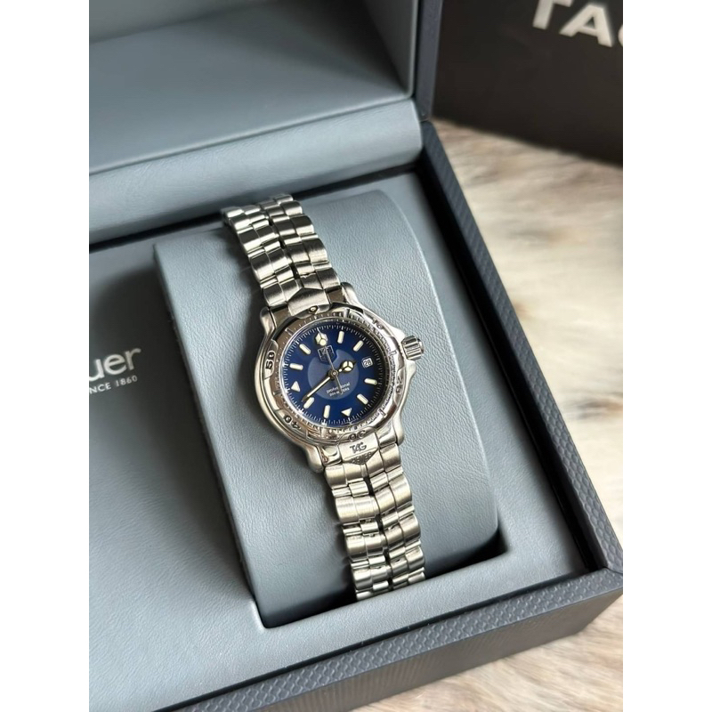 ⌚️Tag Heuer S6000 Blue Dial Date Lady’size