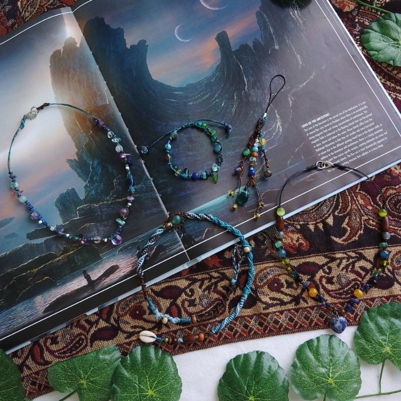 [ใหม่] สร้อย AVATAR งานถักเชือกเทียนออกแบบถามฉากต่างๆ สร้อยแฮนด์เมด ที่ห้อยโทรศัพท์ กำไลถัก ที่ห้อยผม
