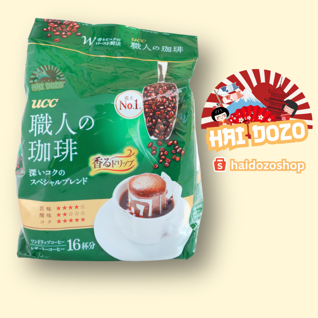 UCC Drip coffee special blend กาแฟดริป UCC จากญี่ปุ่น ขนาด 16 ซอง สินค้านำเข้าจากญี่ปุ่น พร้อมส่งจากไทย
