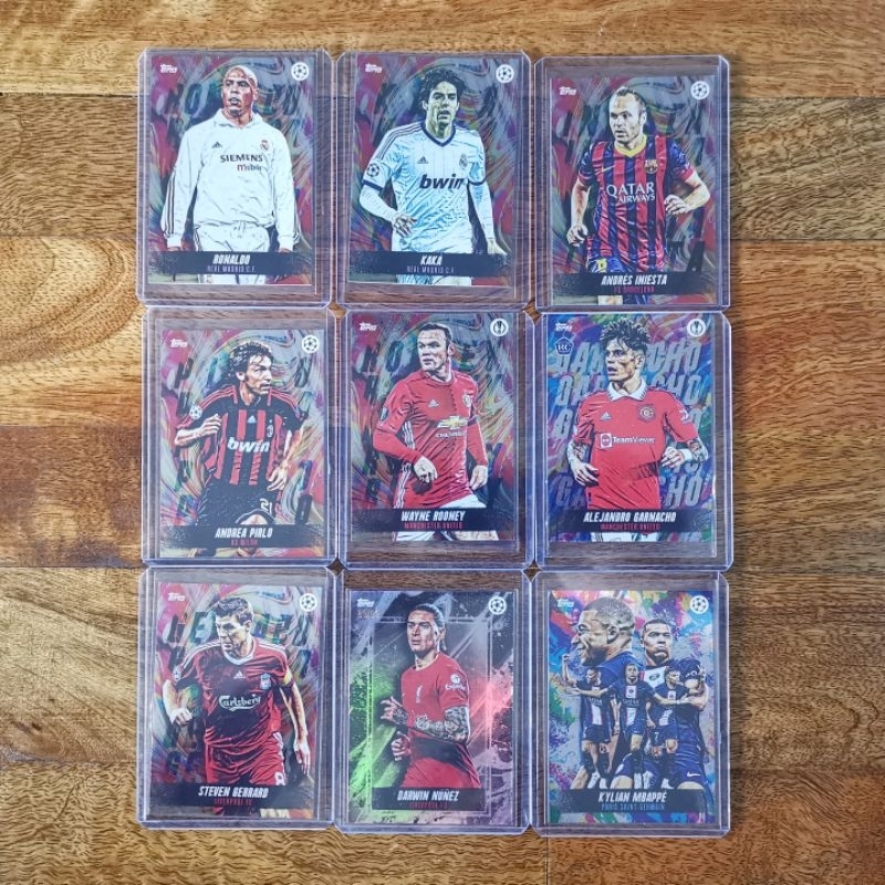 ขาย การ์ด Topps Jude Bellingham Curated Set แยกใบ Ronaldo R9 Kaka Rooney Garnacho Gerrard Darwin Mbappe พร้อมส่ง Man Utd