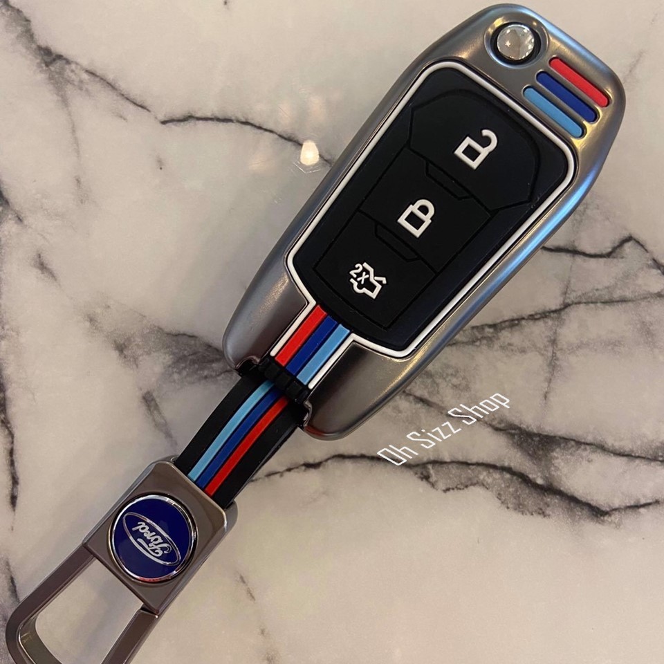 เคสโลหะรีโมทรถ Ford Ranger , Ford FX4 แบบไขสตาร์ท Ford Key Sets Model Ford Ranger XLT, Wildtrak 2015-18 Key 2, 3 ปุ่ม Me - รูปที่ 3