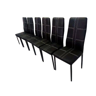 [HOT DEAL] ชุดโต๊ะอาหาร + เก้าอี้ 4 และ 6 ที่นั่ง กระจกดำ (จัดส่งเป็นแพ็คลูกค้าประกอบเอง)