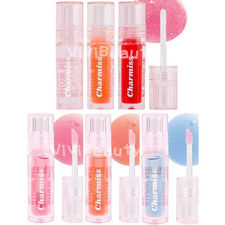 ลิป Charmiss Show Me Your Love Glitter Lip Gloss / Juicy Drop Lip & Cheek Oil ลิปกลอส ลิปออยล์ ชาร์มิส กลิตเตอร์