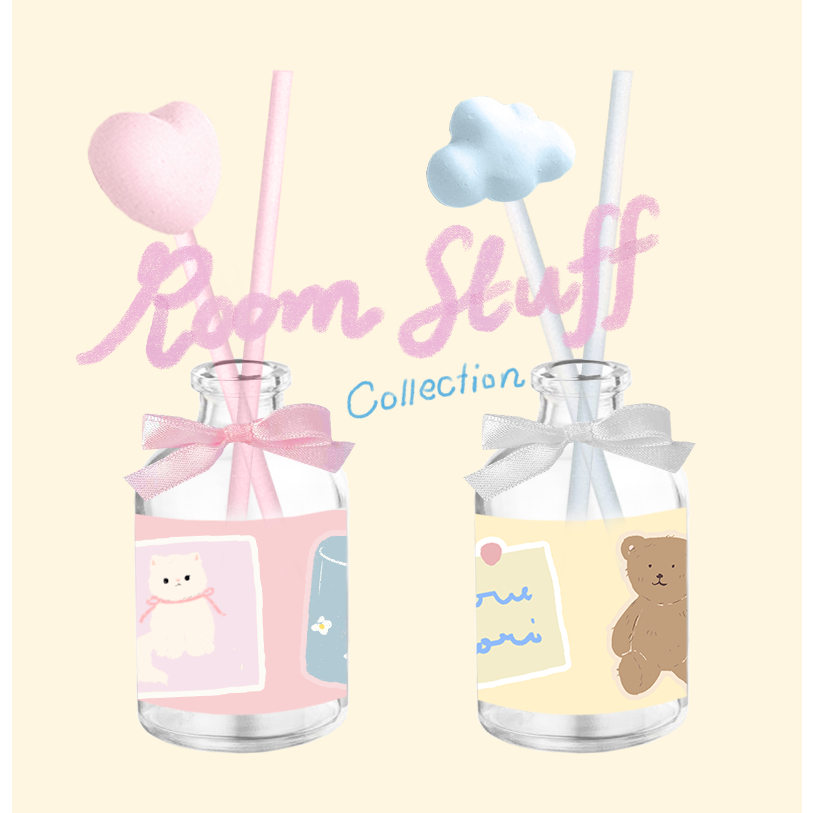 TORIAROMA | ก้านไม้หอม SS รุ่น Sweet Room stuff 50ml. 🩷☁️ อัพเกรดห้องให้น่ารัก วางแล้วดูเกาหลี หอมฟุ้งนาน 1 เดือน