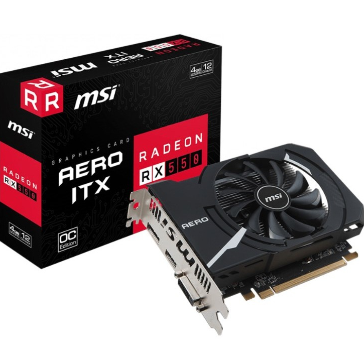 MSI RX550 AERO ITX 4GB DDR5 128 bit