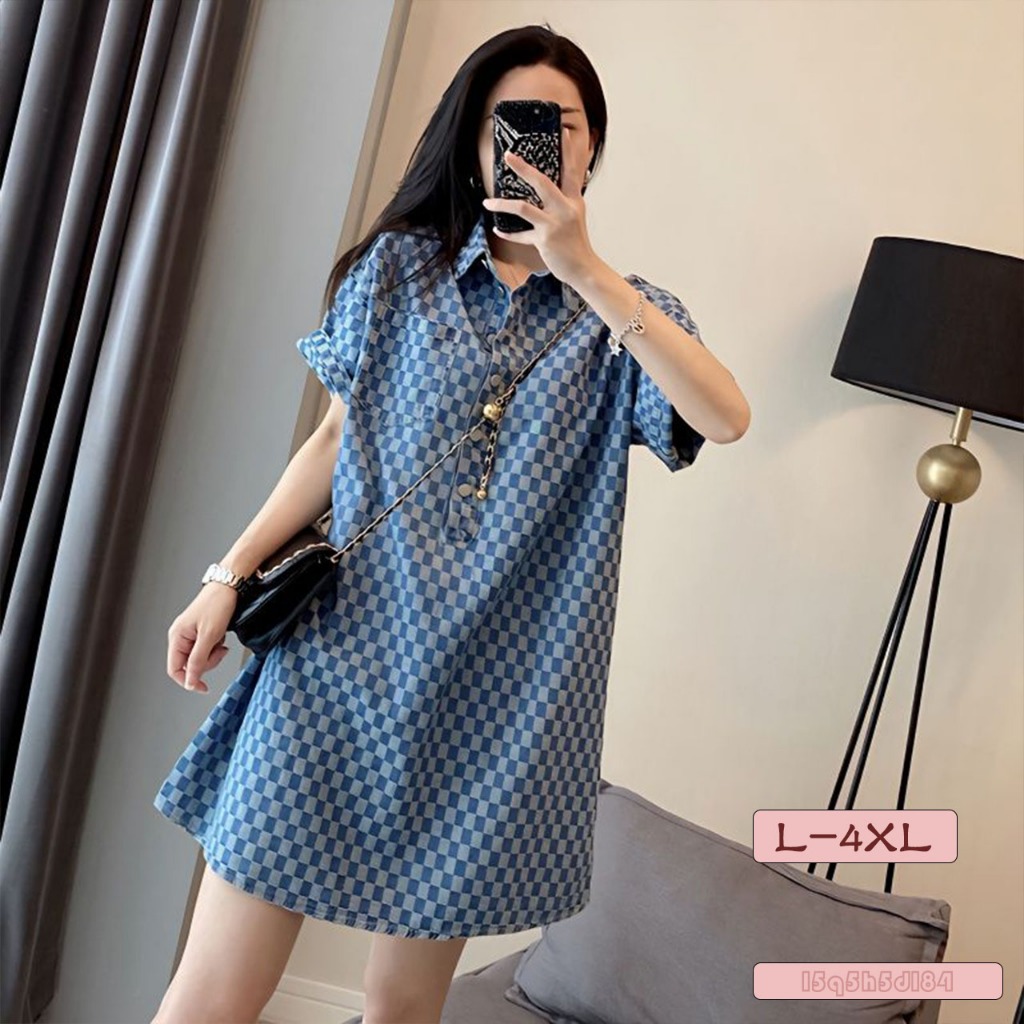 💕Hot sale！ชุดเซตสไตล์เกาหลี เดรสสาวอวบ ชุดสาวอวบ สวมใส่สบาย