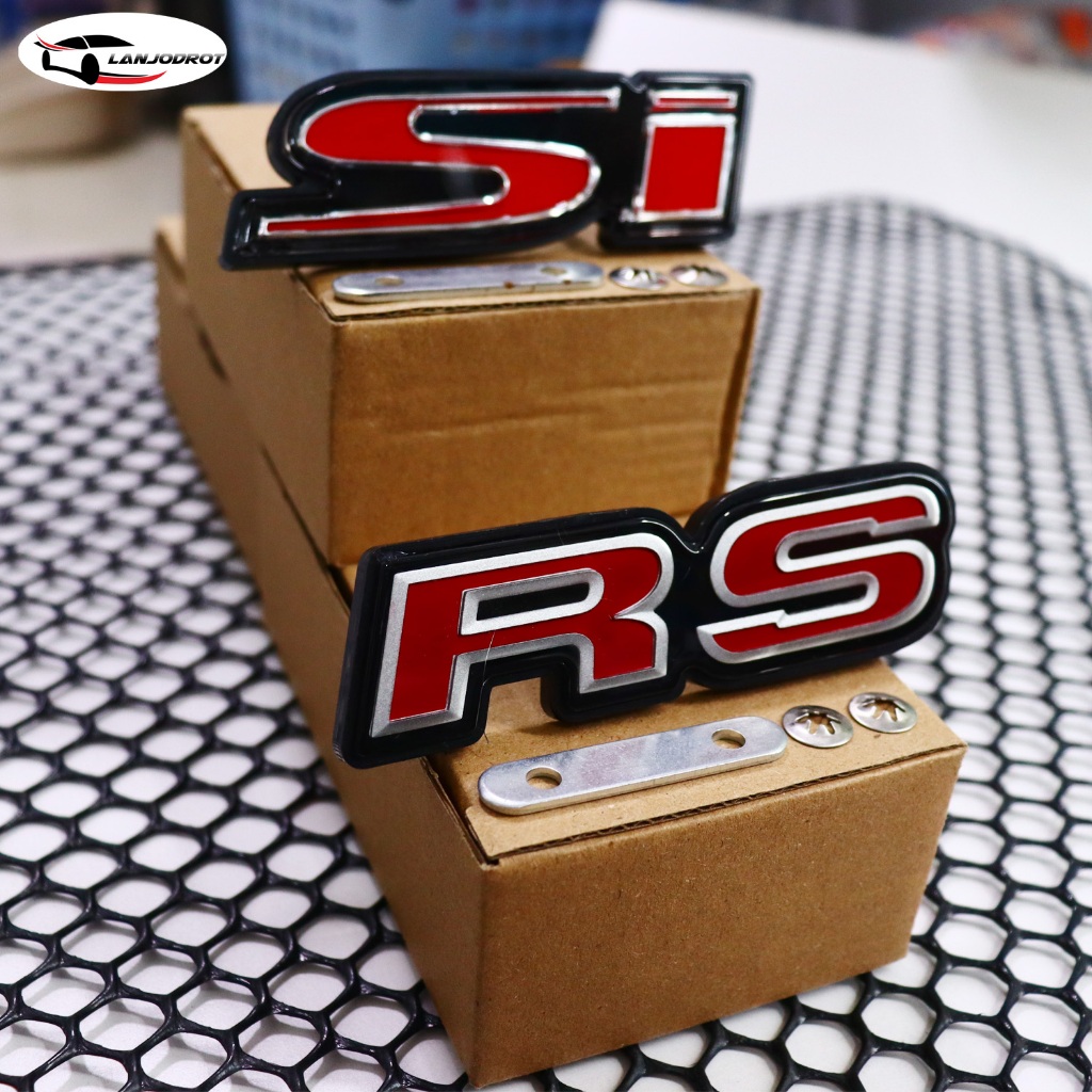 โลโก้ Logo RS Si Racing ติดกระจังหน้า อาร์เอส เอสไอ ติดกระจังหน้ารถ ติดกระจังหน้ารถยนต์ แต่งรถซิ่ง ยังไม่มีคะแนน