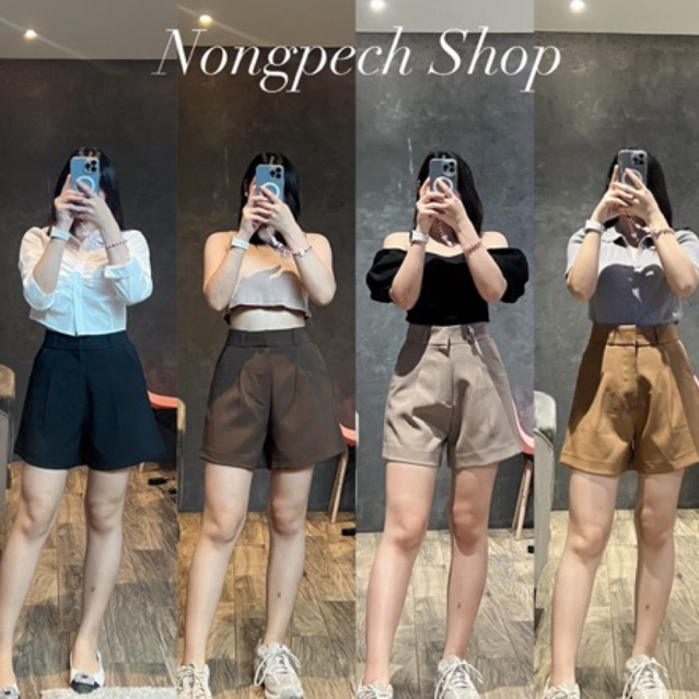 ขาสั้นเอวสูง ทรงบอย ผ้าไมโคร พรางหุ่น เก็บพุงดีสุดๆ ขนาด S-3XL สาวอวบใส่ได้ พร้อมส่ง 🎉🌈