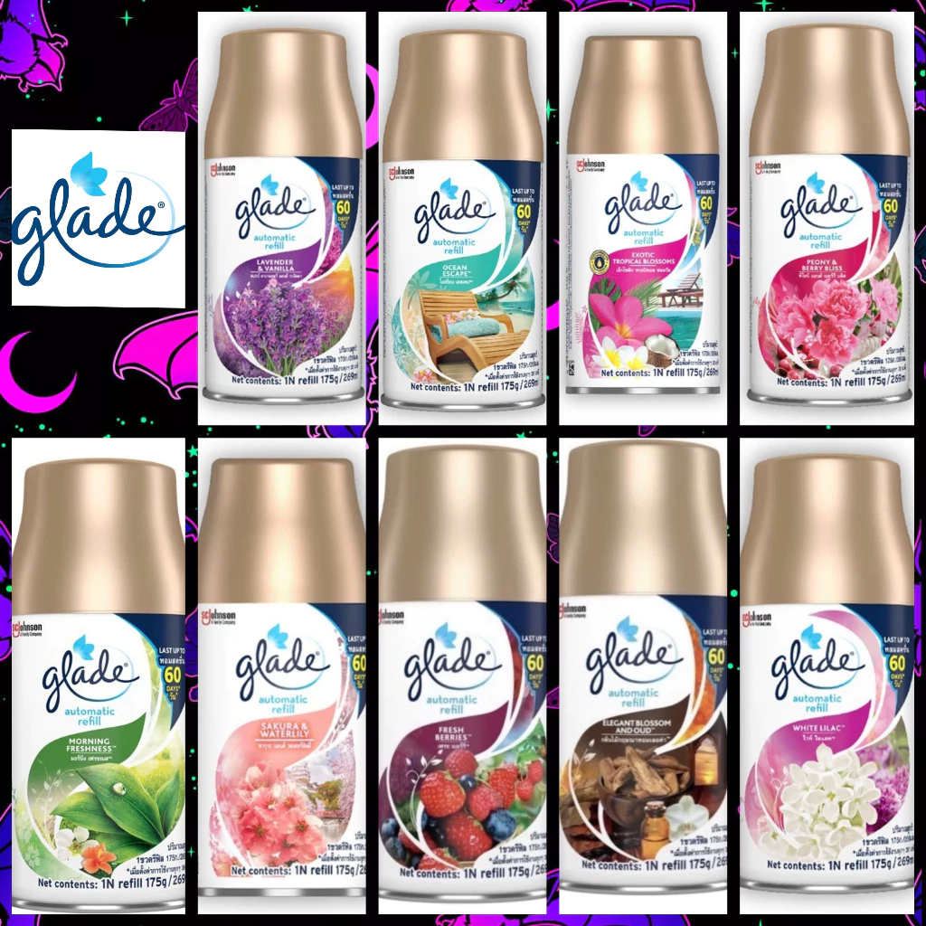 (พร้อมส่ง) รีฟิล Glade refill สเปรย์ปรับอากาศ ออโตเมติค ขนาด 252 มล. สำหรับปรับอากาศภายในบ้าน