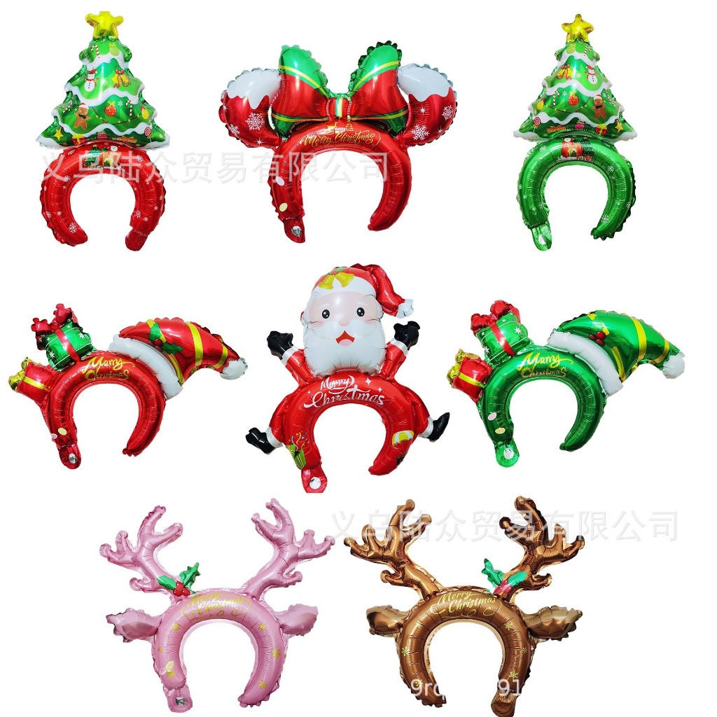 A857 ลูกโป่งที่คาดผม คริสมาส สินค้าพร้อมส่งในไทย