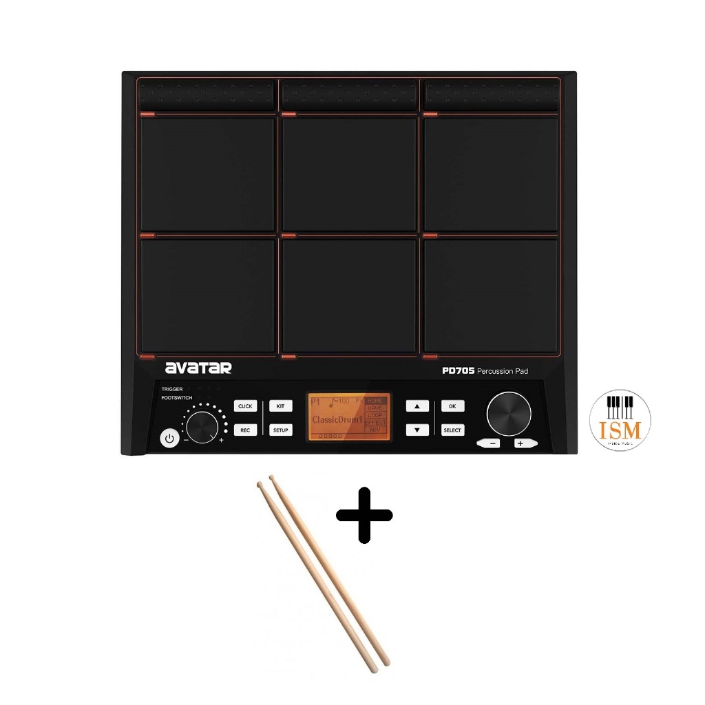Avatar PD705 Percussion Pad กลองไฟฟ้า แพดกลอง กลองแพดไฟฟ้า PD-705 รับประกันศูนย์ 1 ปี