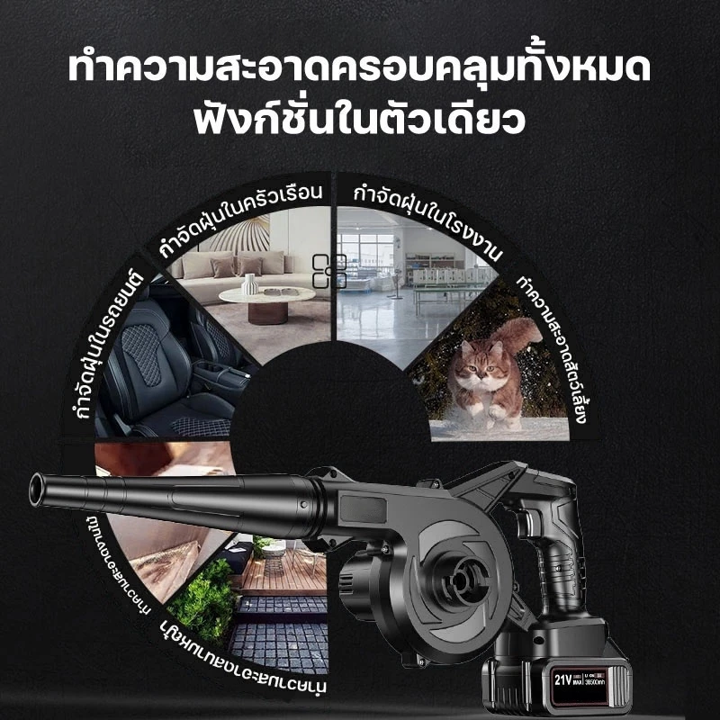 เครื่องเป่าลมไฟฟ้าและดูดฝุ่น Electric Blower thumbnail 4