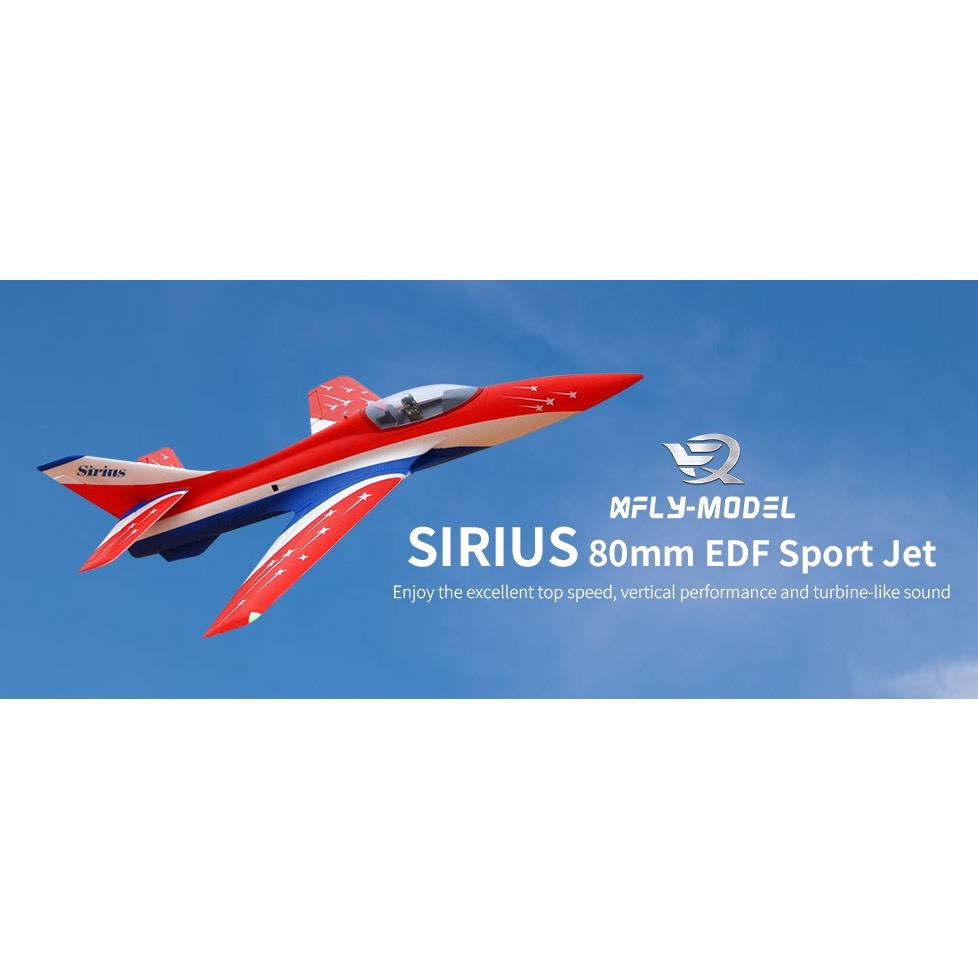 เครื่องบินเจ็ท   Xfly Sirius 80mm EDF Sport Jet PNP