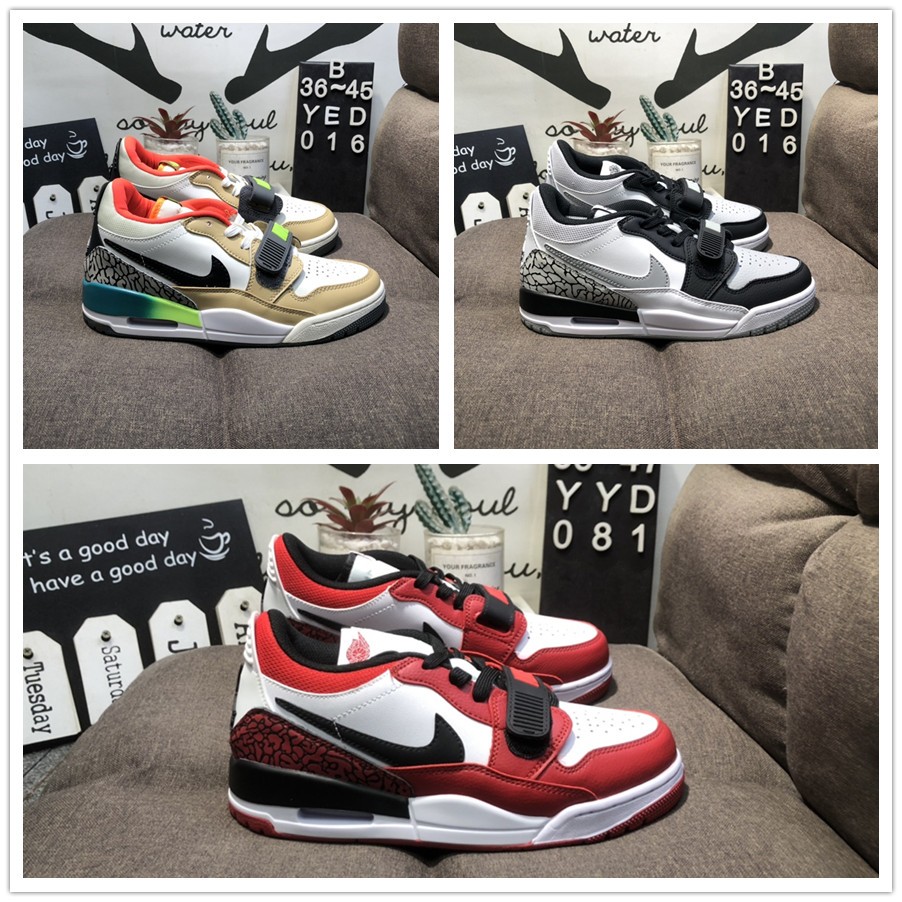 รองเท้าผ้าใบ Nike Air Jordan Legacy 312 Jordan Classic Trend รองเท้าผ้าใบกันกระแทกใต้ท้องรถ  YYD081