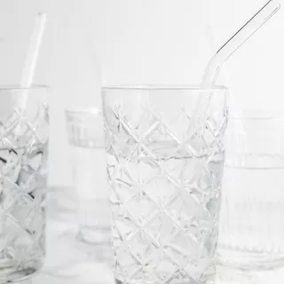 บุตรดี SET3ชิ้น ชุดหลอดแก้วเยติ เซตหลอดแก้วดูดน้ำ แถมแปรง ยาว20/23/25/30cm glass straw set หลอดแก้ว มีปลายทาง พร้อมส่ง