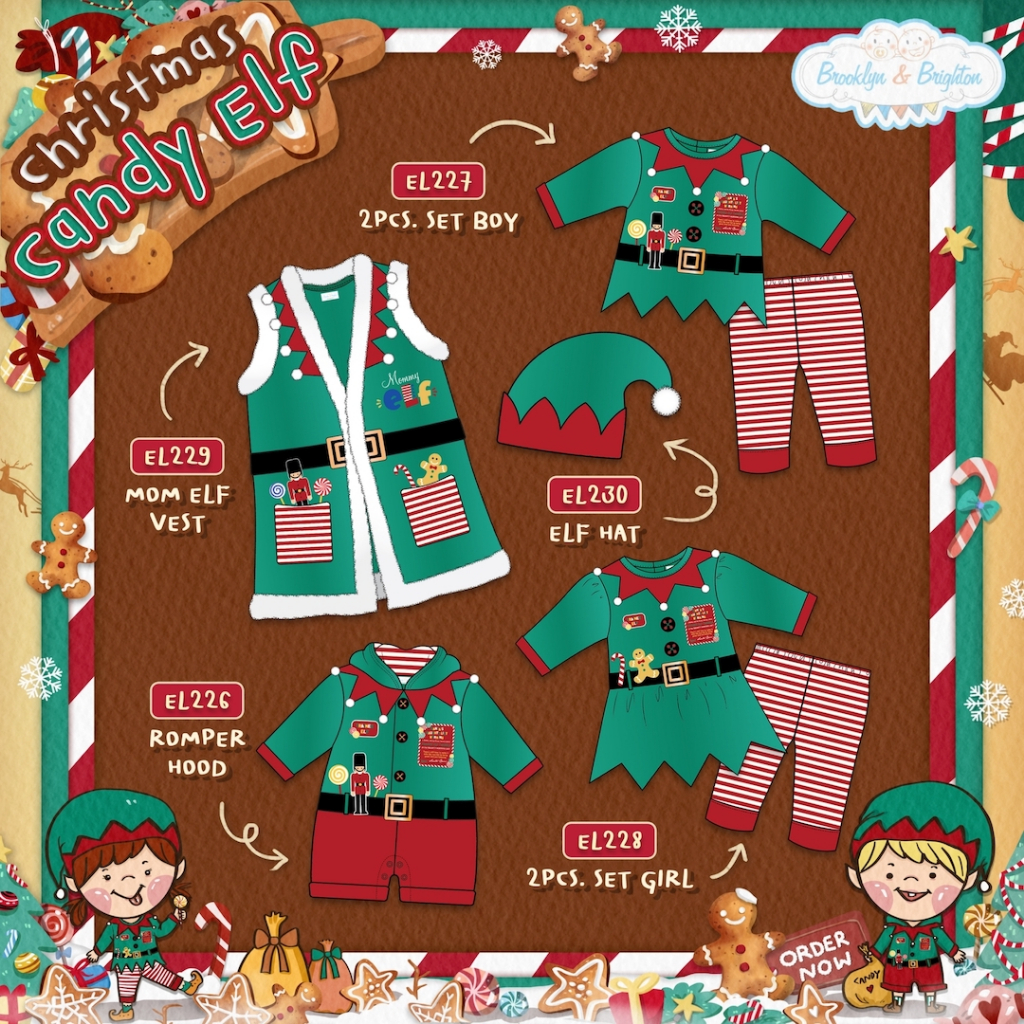 Christmas ELF ชุดเอลฟ์ เด็กชาย-หญิง