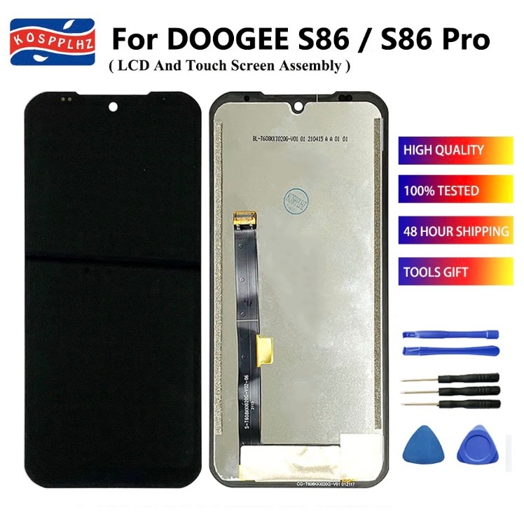 DOOGEE S86 / S86 Pro จอแสดงผล LCD + การเปลี่ยนชุดหน้าจอสัมผัสสำหรับ Doogee S 86 Pro หน้าจอ LCD