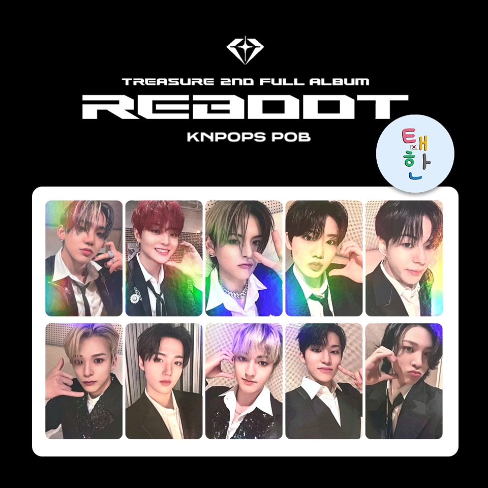 ✅พร้อมส่ง  [TREASURE] การ์ดอีเว้นท์ 'REBOOT' [KNPOPS PHOTOCARD EVENT]