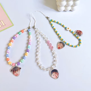 🔺ไดคัทฟรี ส่งฟรี🔺 สายคล้องโทรศัพท์ จี้หน้าคน หน้าน้องแมว หน้าน้องสุนัข 🧸🌈🌥️💛