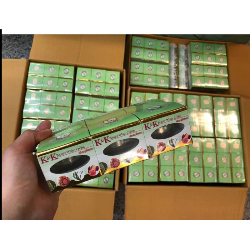 ครีมเคแอนด์เค สมุนไพรรวม  K&K BEAUTY WHITE (ขนาด 12 กรัม)