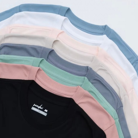 SENDAIเสื้อยืดคอกลม COTTON SUPER SOFT 6 สี