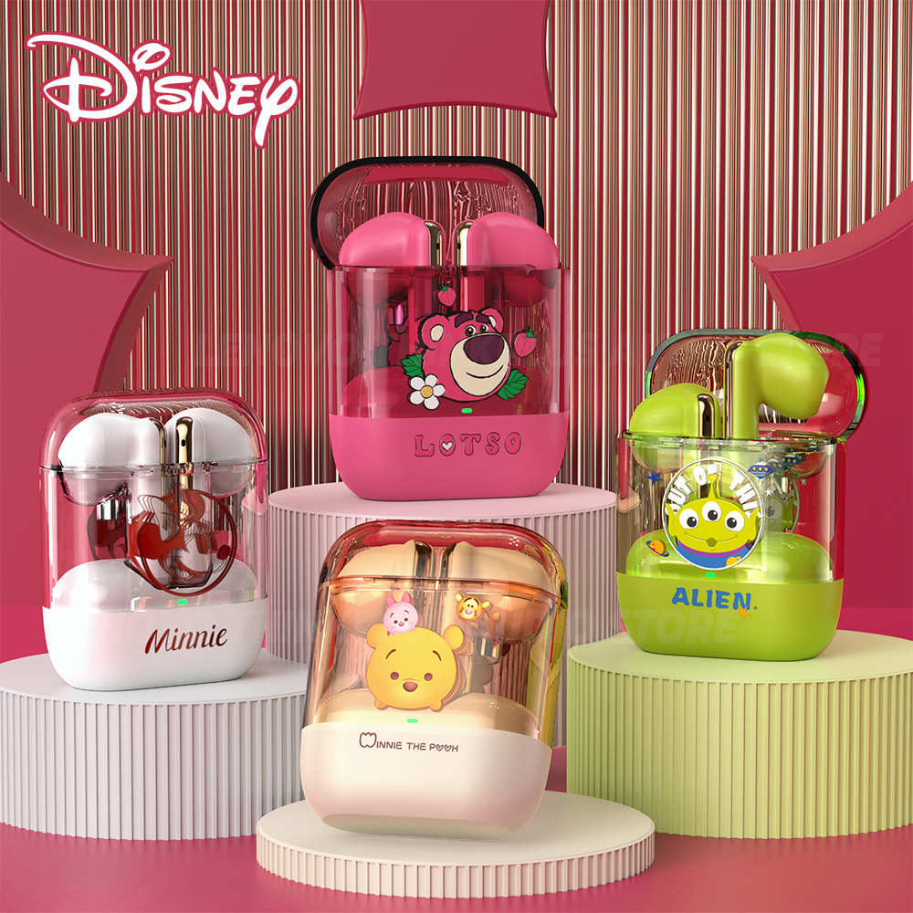 [รับประกัน 6 เดือน]100% Original Disney หูฟังไร้สาย HD Call Bluetooth หูฟัง Hifi Stereo หูฟังเสียงดี with Mic