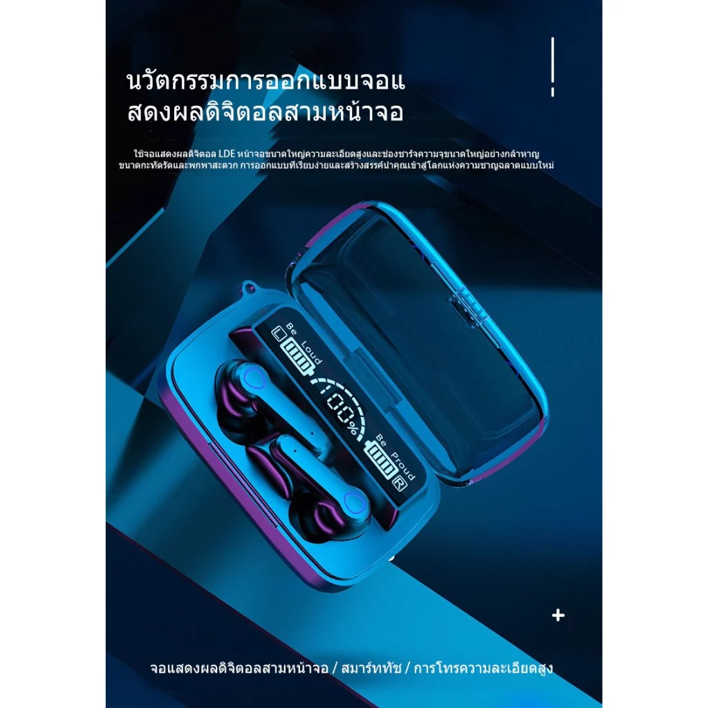หูฟัง TWS Bluetooth สเตอริโอ แยกเสียงซ้าย/ขวา thumbnail 6